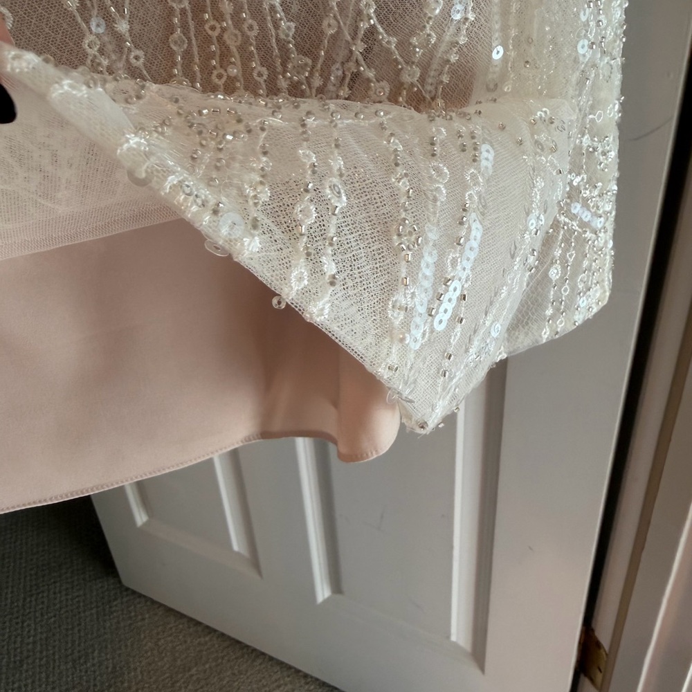 Watters Fancy Beaded Sequin Mini Dress - Picture 8 of 12